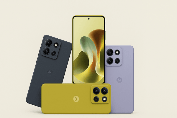 Moto GT 86 Power 5G Is All Set to Dominate! Moto GT 86 Power 5G smartphone in black, yellow, and purple colors with triple camera setup