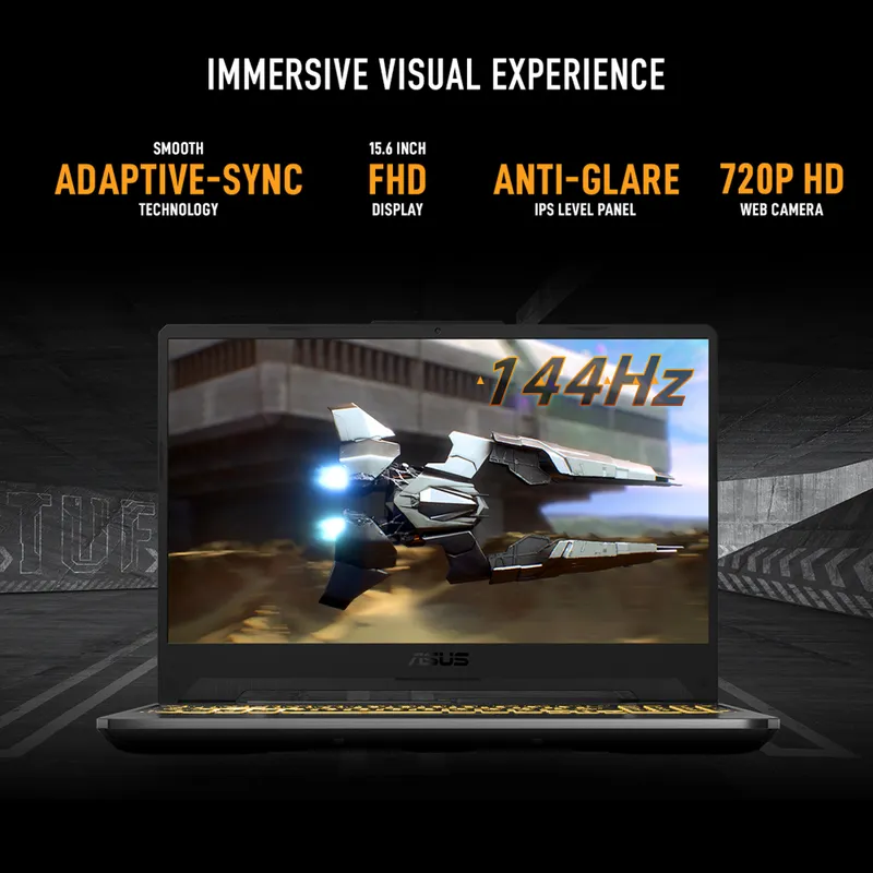 ASUS TUF Gaming Laptop – BEST LAPTOPE UNDER 60000 with 144Hz FHD display and powerful performance.