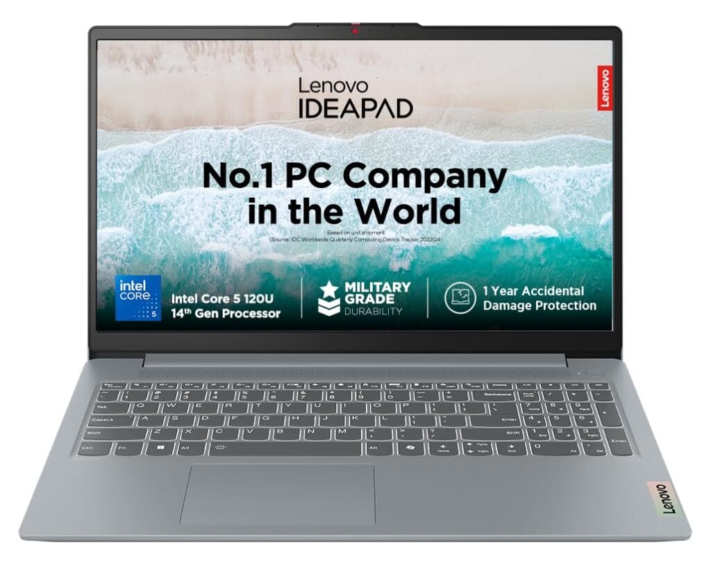 Lenovo IdeaPad Slim 3 with Intel Core i5 120U 14th Gen processor – No.1 PC Company in the World