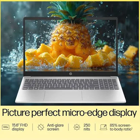 HP 15 Laptop with 15.6-inch FHD Micro-Edge Display and Anti-Glare Screen