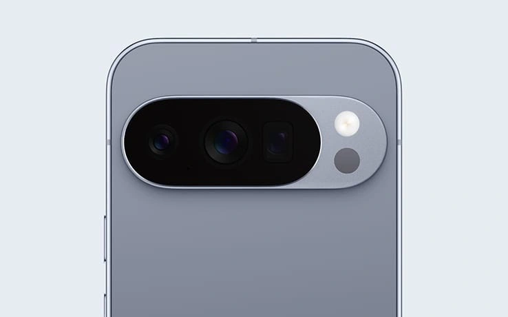 Google Pixel 10 Pro triple rear camera close-up