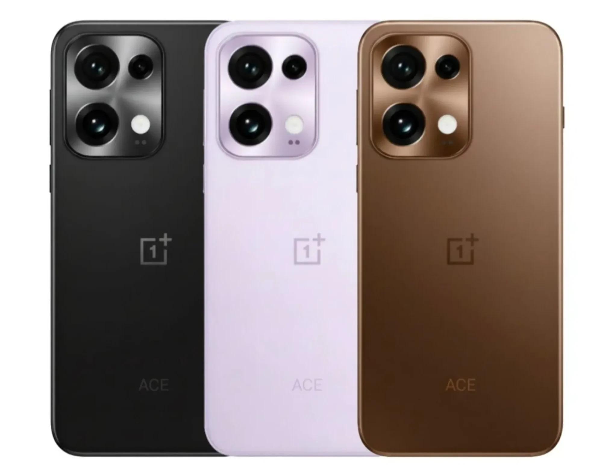 OnePlus 15 in 2025: Why Everyone’s Talking About It (and What to Expect) Three OnePlus ACE smartphones, one in black, one in light purple, and one in bronze, displayed side-by-side, each showing a quad-camera setup and the OnePlus logo on the back.