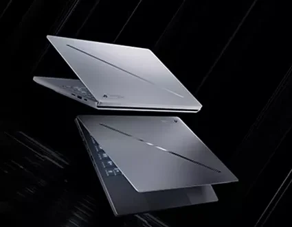 Asus ROG 2025 gaming laptop with sleek futuristic design