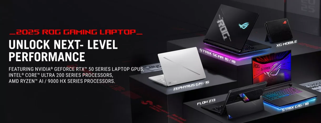 Asus ROG 2025 – The Most Powerful Gaming Machine Yet Asus ROG 2025 gaming laptop with XG Mobile dock, next-level performance design