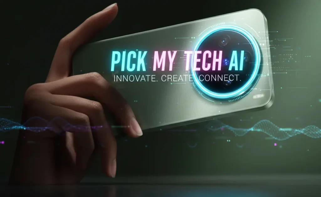 Vivo X300 Pro 5G smartphone concept design with futuristic glowing camera module
