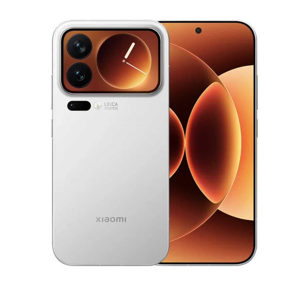 A rear view of the revolutionary dual-screen Xiaomi 17 Pro Max: The Flagship That Said "Screw It, Go Big" (2025 Breakdown), clearly showcasing its large camera module with the integrated 2.9-inch secondary "Magic Back Screen" and Leica-tuned triple 50MP lenses.