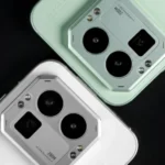 Close-up of the Realme GT 8 Pro's camera module, with "Realme GT 8 Pro Concept Trailer and Introduction" and "GT8 Pro" text visible in the background.