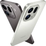 Two OPPO FindX9 Pro smartphones, one in silver and one in a darker grey, positioned back-to-back, showcasing their camera arrays and refined flagship design, hinting at the OPPO FindX9 Pro Price in India (2025).