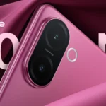 Vivo V60e 5G in Noble Gold/Elite Purple color, highlighting the 200MP OIS camera, 6500mAh battery, and 90W FlashCharge.