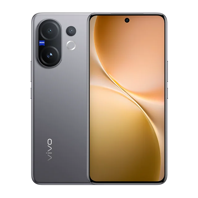 Vivo V60 5G smartphone in grey with a prominent camera module featuring ZEISS branding, embodying the Best AI Camera Phone experience.