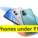 A sleek black smartphone lying on a student's desk next to a laptop, textbook, and coffee cup, illustrating the ideal environment for using the Best Mobile Phones for Study Purpose Under 15000.