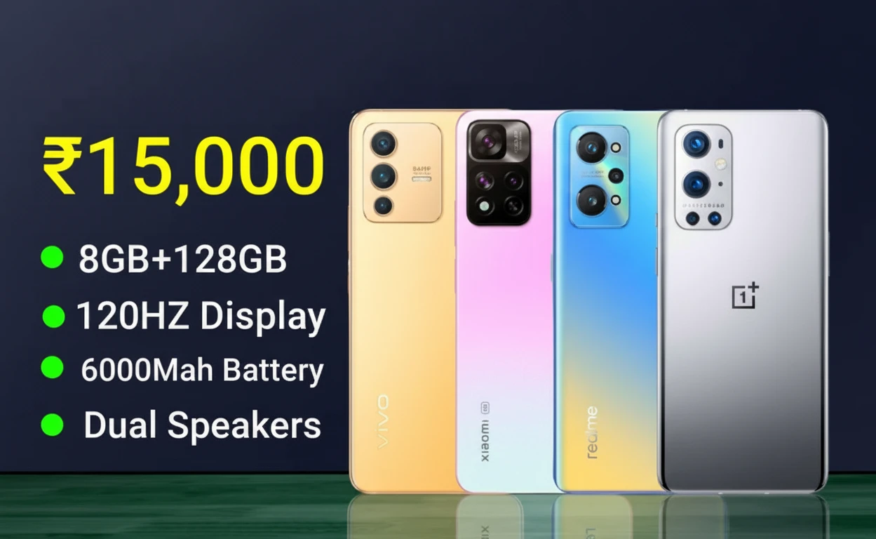 Best 5G Phones Under 15000 with 8GB RAM and 256GB Storage