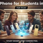 Best Phone for Students in 2026 showing students comparing smartphones while studying together