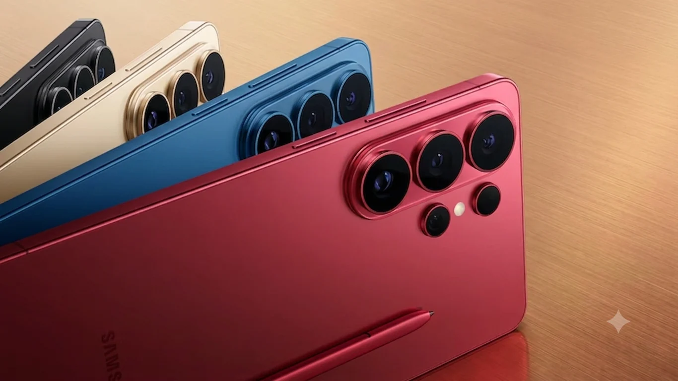Samsung Galaxy S26 Ultra rear — best 5G AMOLED phone 2026 in four color variants